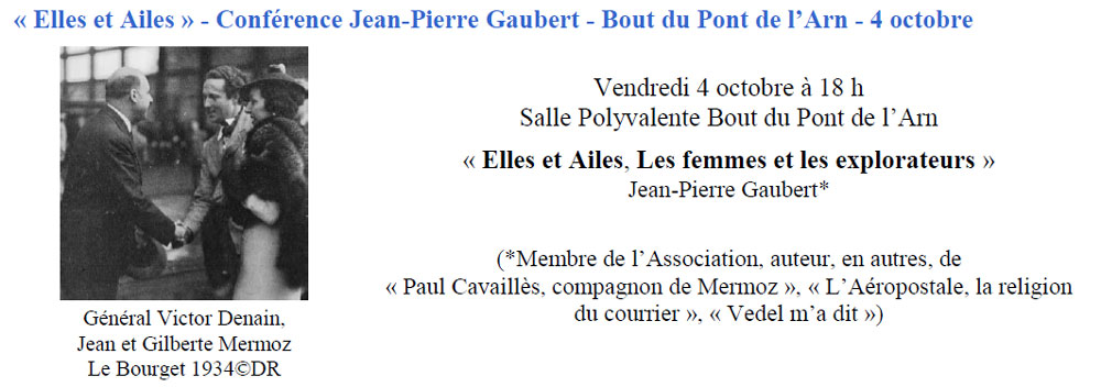 Conférence de Jean-Pierre Gaubert “Elles et Ailes”