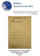 Couverture du bulletin d'informations de l'association “Mémoire de Mermoz” / Janvier / Février 2021